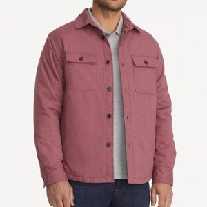 UNTUCKit Men's Burgundy Fully Lined Shirt Jacket Medium